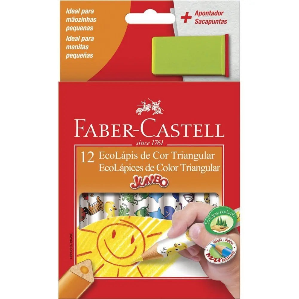 Lápis De Cor Jumbo 12 Cores - Faber Castel