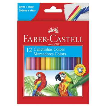 Canetinhas 12 Cores - Faber Castell