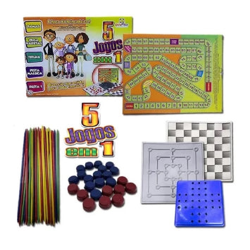Brinquedo 5 jogos em 1 - Divplast