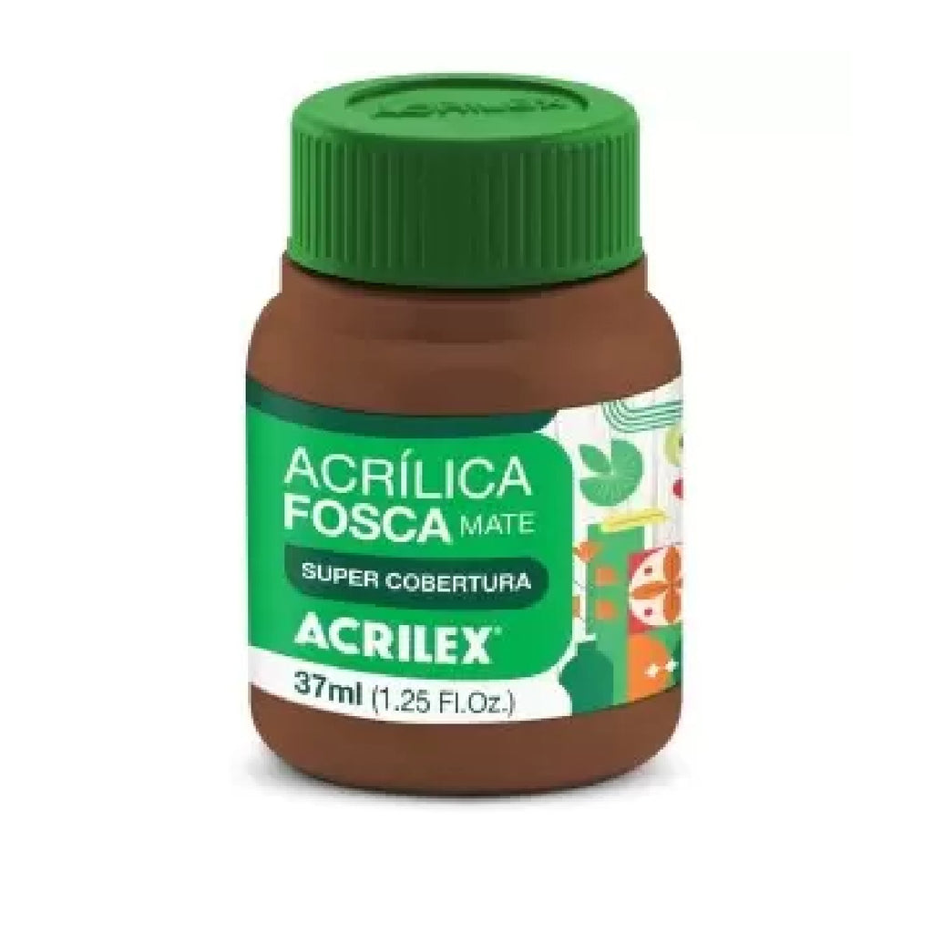 Tinta Acrílica Fosca 37 ml -  Marrom