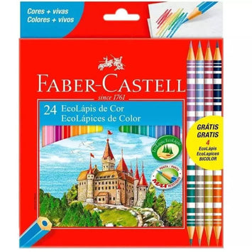 Lápis De Cor 24 Cores - Faber Castell