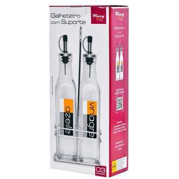 Galheteiro Com Suporte C/3 Peças - Wincy