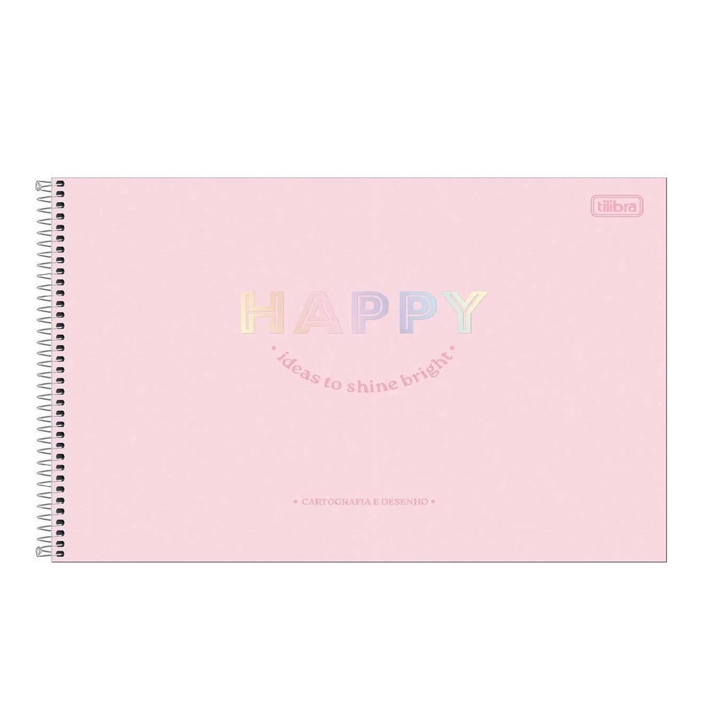Caderno de Desenho Happy 80 fls