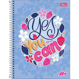 Caderno Capa Dura Universitário Feminino 1 Matéria D+ 96 Folhas – Tilibra