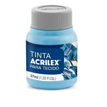Tinta Tecido Fosca 37 ml  -  Azul Hortência