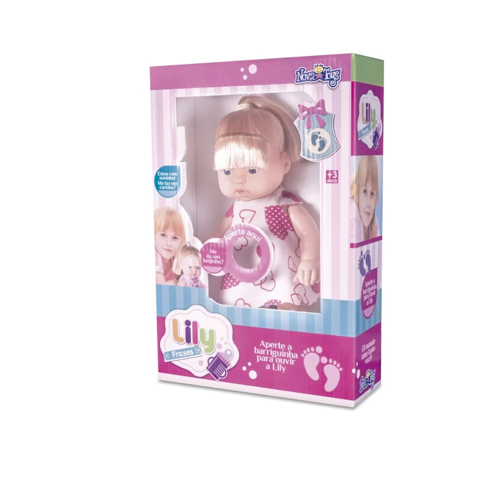 Boneca Lily Frases - Nova Toys
