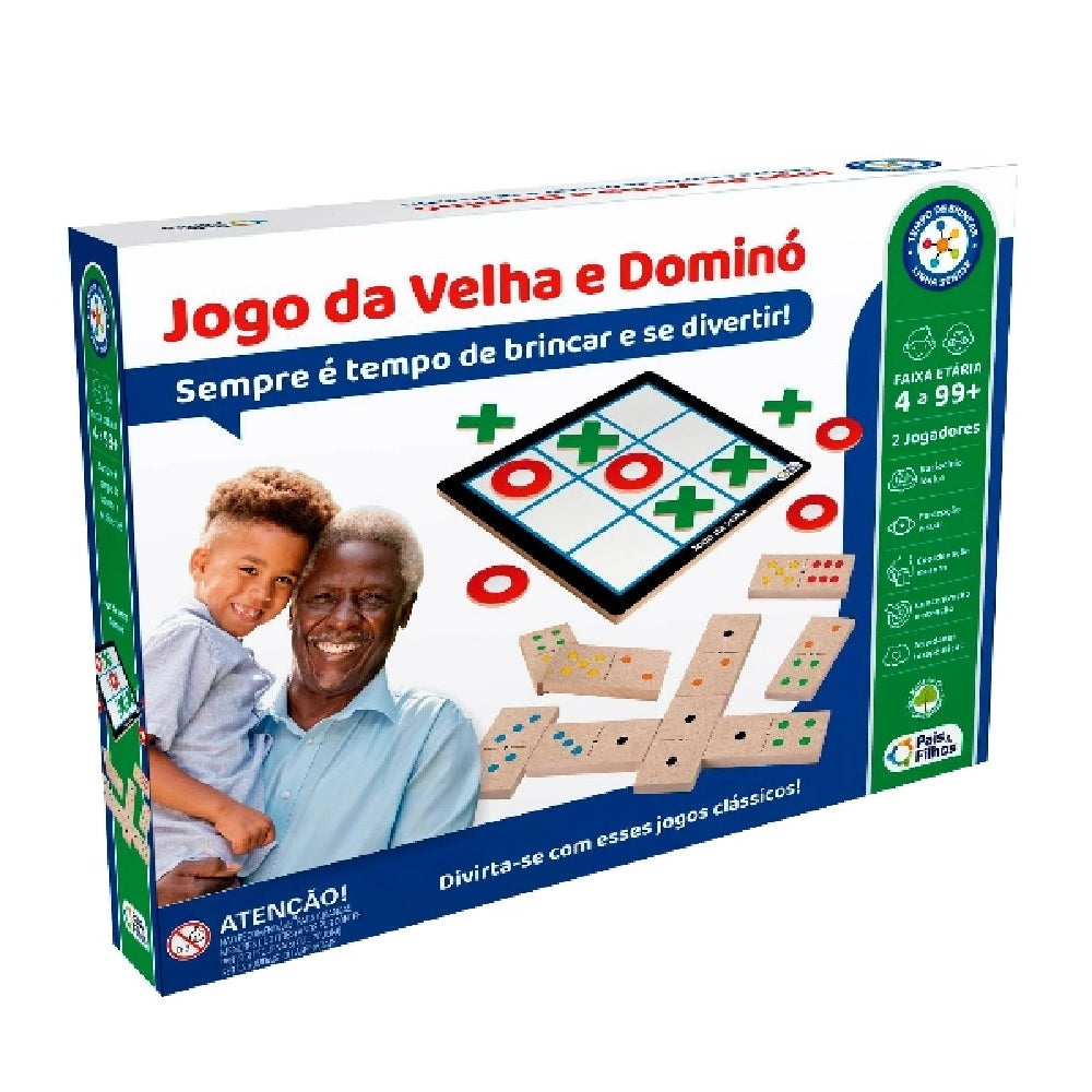Jogo Da Velha e Dominó - Pais & Filhos