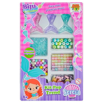 Kit Miçangas Biju Collection Pop Trend Sereia - DM Toys