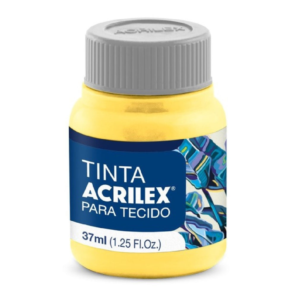 Tinta Tecido Fosca 37 ml  - Amarelo Canário