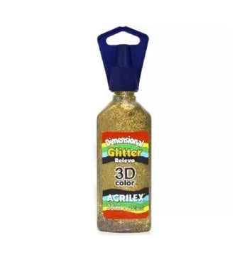 Tinta Dimensional Glitter 3D 35ml - Ouro