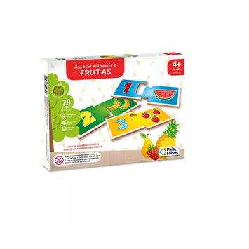 Brinquedo Educativo Associe Números e frutas - Pais & Filhos