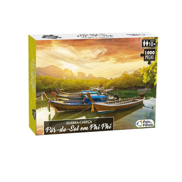 Quebra-Cabeça Pôr-Do-Sol Em Phi Phi C/1000 Peças - Pais & Filhos