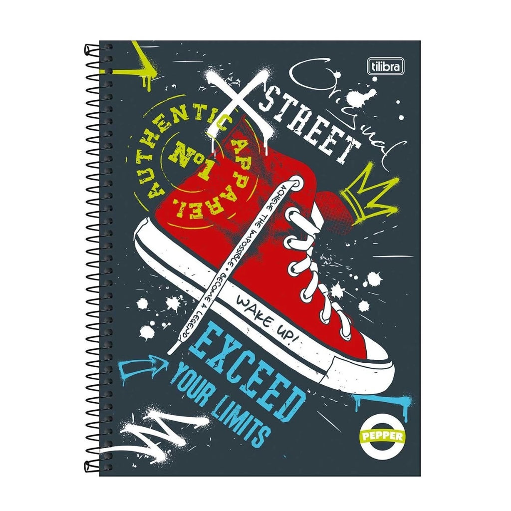 Caderno Univ Esp Pepper Masc 80 fls - Tilibra