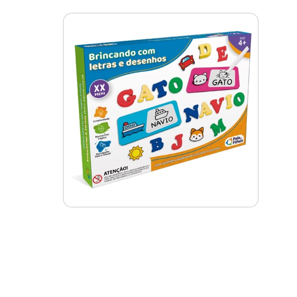 Brinquedo Brincando Com Letras E Desenhos - Pais & Filhos