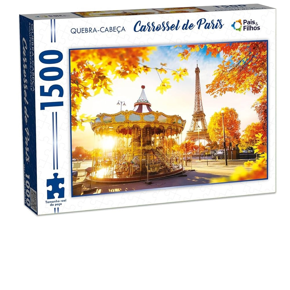 Quebra-Cabeça Carrossel De Paris C/1500 Peças - Pais & Filhos