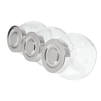 Conjunto de Porta Condimentos Em Vidro 150ml C/3 - Wincy