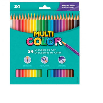 Lápis De Cor 24 Cores - Multicolor