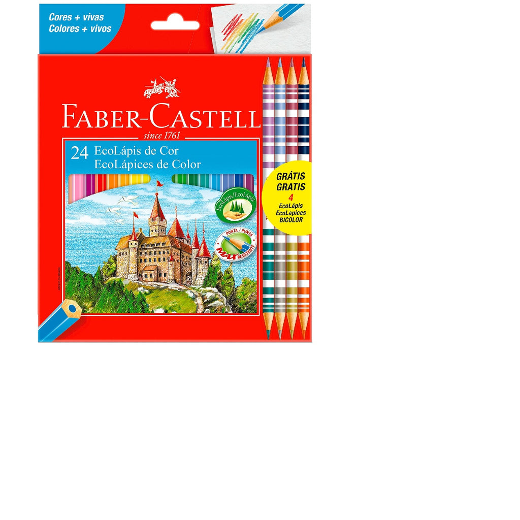 Lápis De Cor 24 Cores - Faber Castel