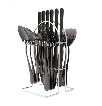 Kit Talheres Inglaterra Black 25 pçs - Ke home