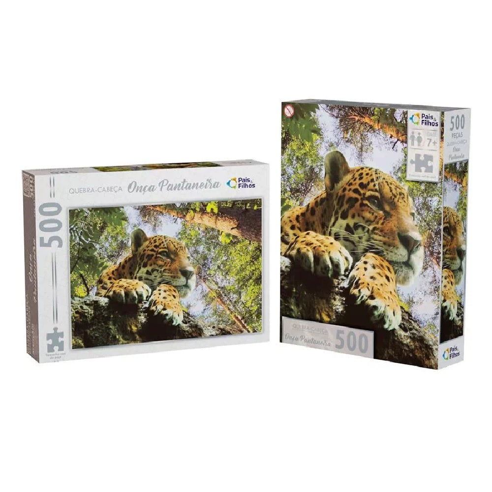 Quebra-Cabeça Onça Pantaneira C/500 Peças - Pais & Filhos