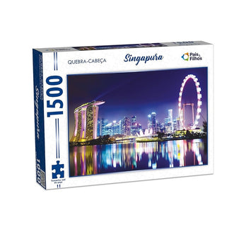 Quebra-Cabeça Singapura C/1500 Peças - Pais & Filhos