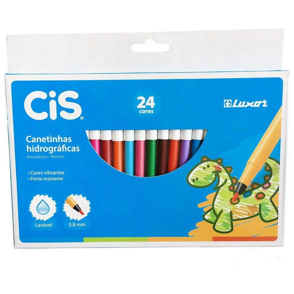 Canetinhas Hidrográficas C/24 Cores - CIS