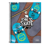 Caderno 1 matéria  Vibe masc - 80 folhas