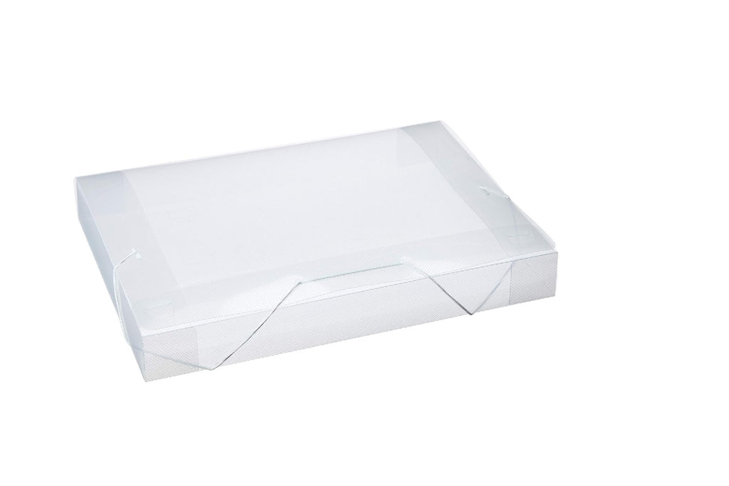 Pasta com Elástico 40mm Ofício - Cristal Transparente