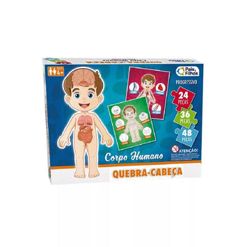 Brinquedo Quebra Cabeça Corpo Humano - Pais & Flhos