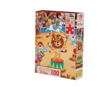 Brinquedo Quebra-Cabeça O Circo C/100 Peças - Pais & Filhos