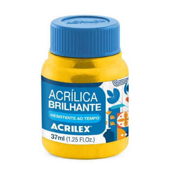 Tinta Acrílica Brilhante 37 ml - Amarelo Ouro