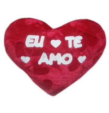 Almofada Pelúcia de Coração