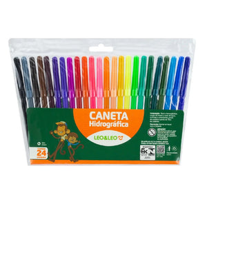 Canetinhas c/24 Cores - Leo&Leo