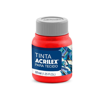 Tinta Tecido Fosca 37 ml  - Vermelho Fogo