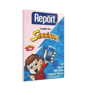 Papel Sulfite A4 100 folhas -  Rosa