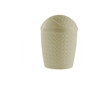 Lixeira Rattan Creme 4,2LTS Basculante - Paramount
