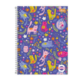 Caderno Capa Dura Universitário 1 Matéria Pepper Feminino 80 Folhas - Tilibra
