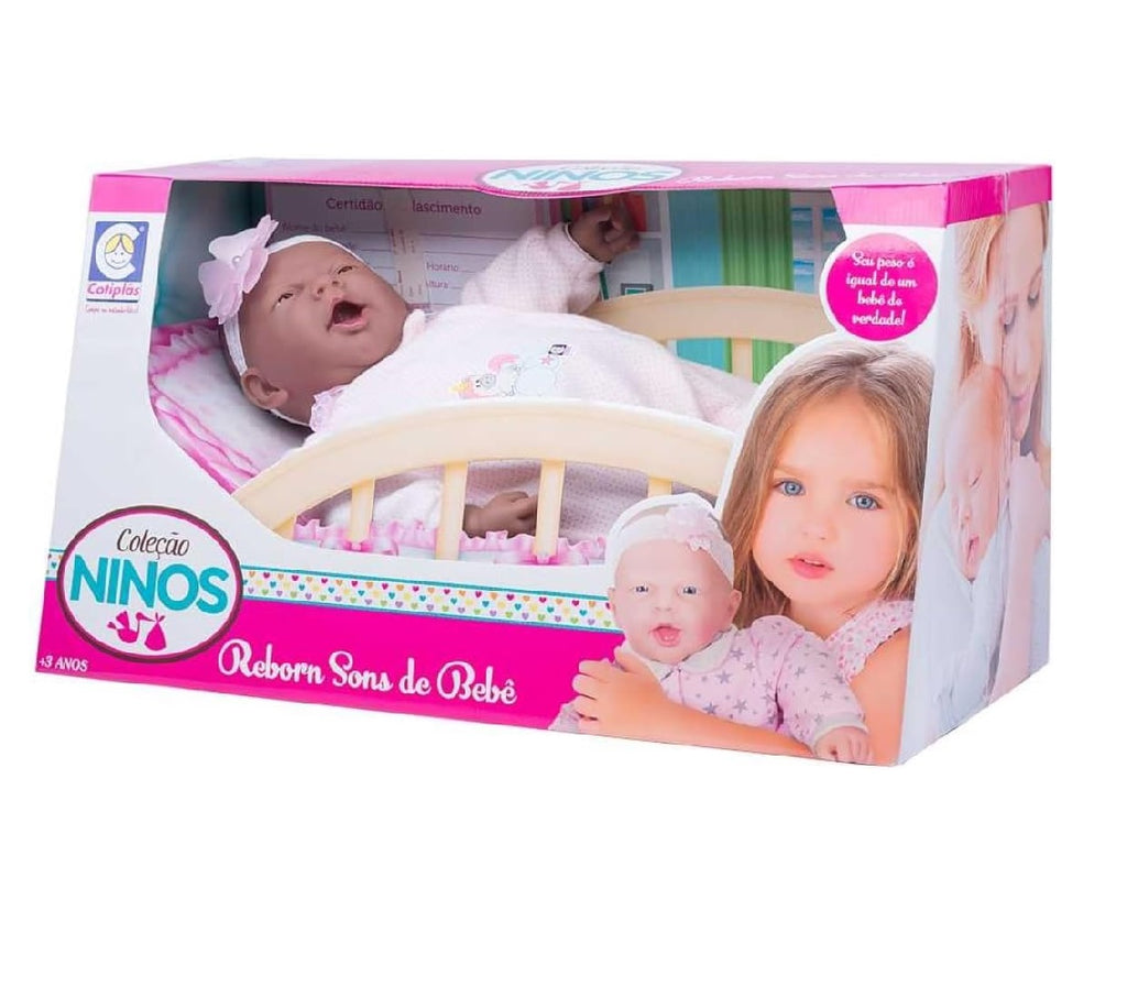 Boneca Ninos Reborn Negra
