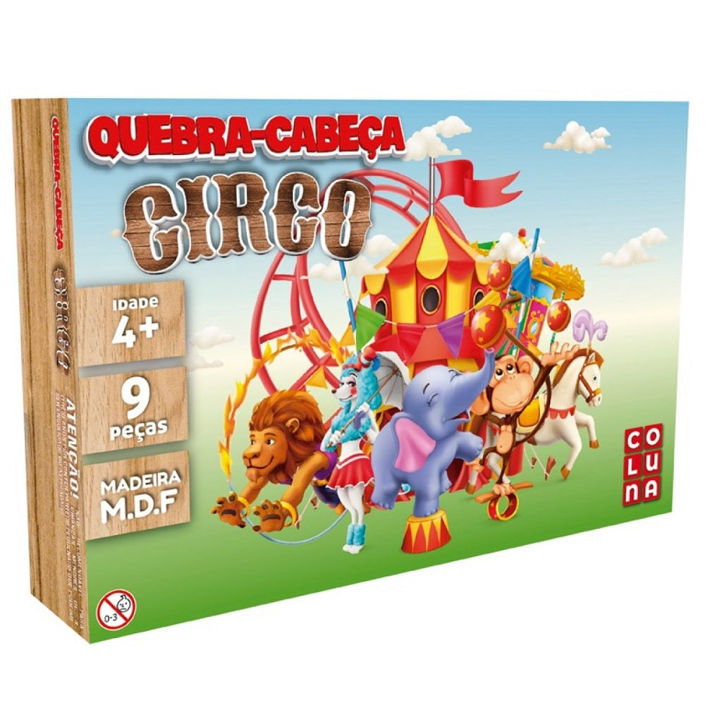 Brinquedo Quebra-Cabeça Circo C/9 Peças - Pais & Filhos