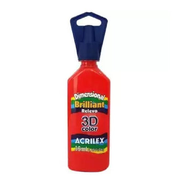 Tinta Dimensional Brilhante 3D 35 ml - Vermelho Fogo