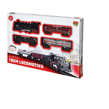 Pista Trem Locomotiva 85,5cm - DM Toys