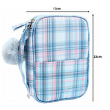 Estojo Box Xadrex com Bolso