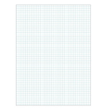 Papel almaço quadriculado 5 x 5 mm - pcte 16 folhas