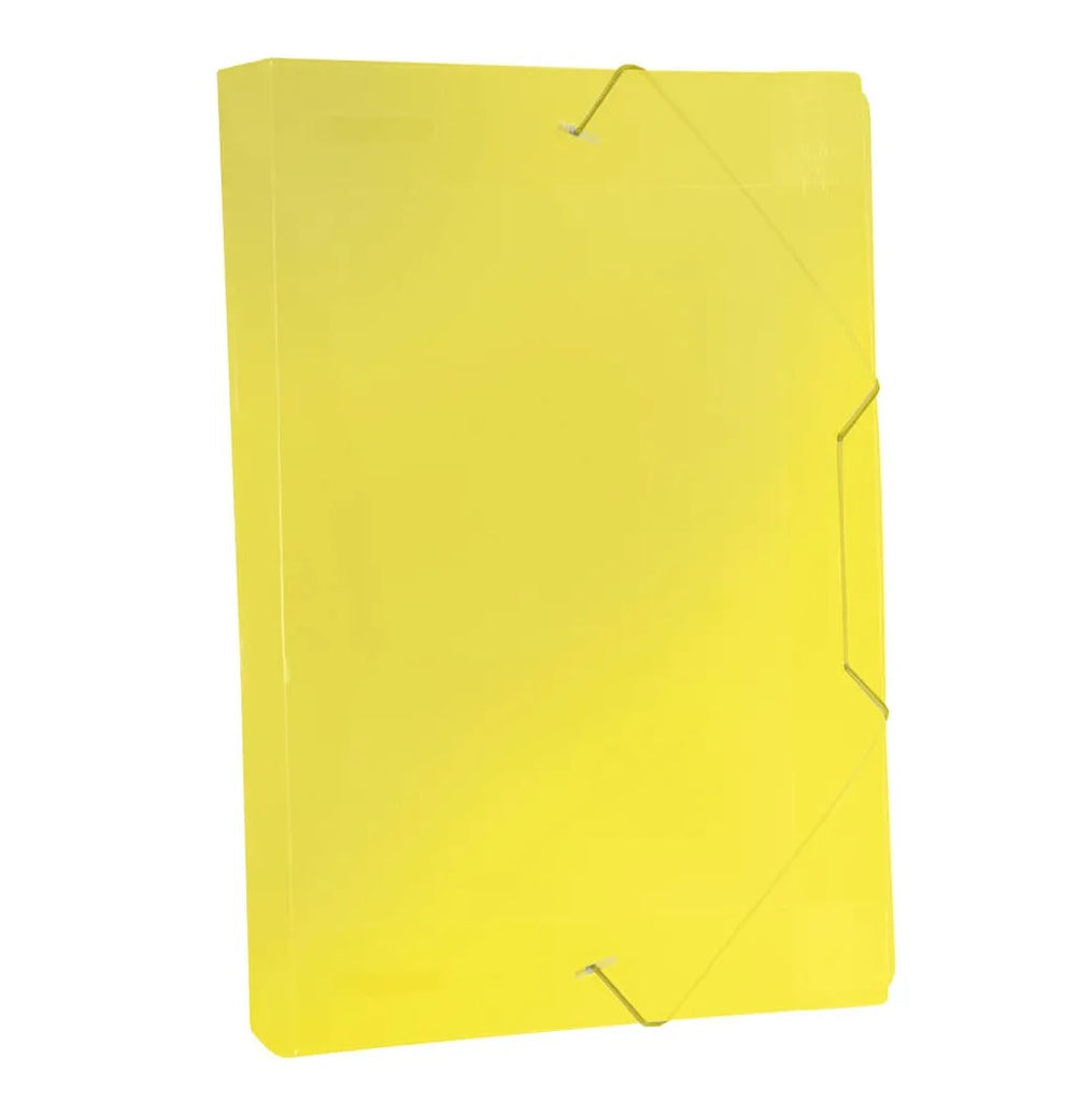 Pasta com elástico 40mm Oficio - Amarela