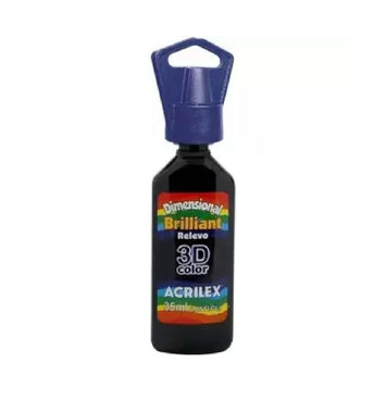 Tinta Dimensional Brilhante 3D 35 ml - Preto