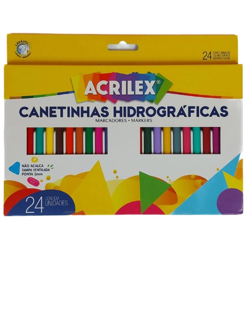 Canetinhas 24 Cores - Acrilex