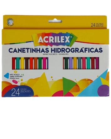 Canetinhas 24 Cores - Acrilex