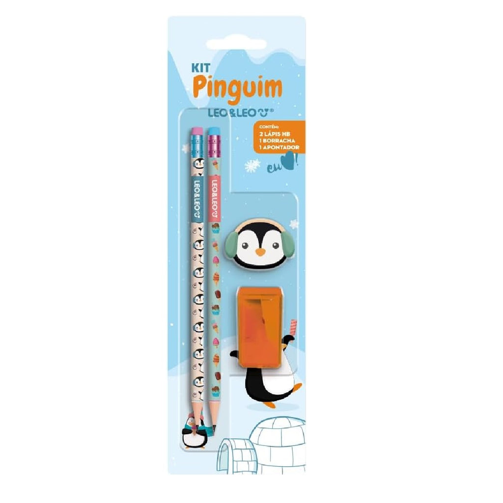 Kit Lápis Pinguim