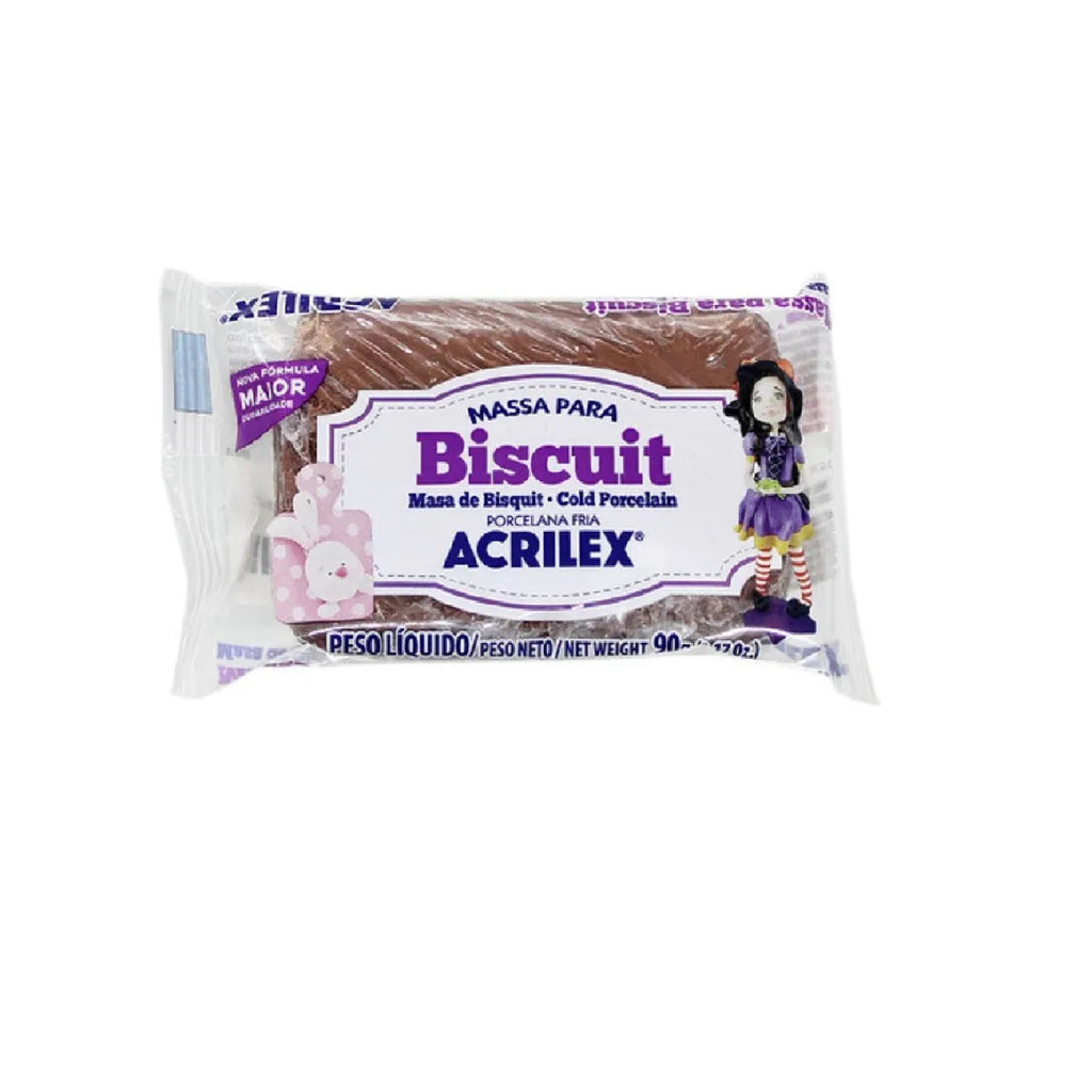 Massa para Biscuit 90g - Marrom