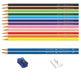 Lápis de cor 12 cores - Ecolápis Kit Faber-Castell